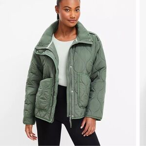 Green Lou & Grey Quilted Jacket, size medium. New with tags